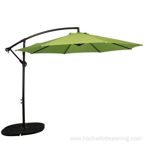 Adjustable Outdoor Garden Cantilever Big Umbrella With Base